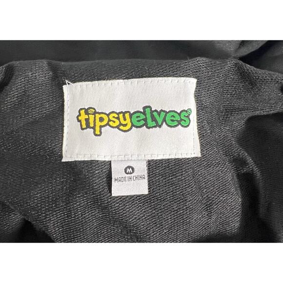 Skeleton Jumpsuit Adult Unisex Medium Tipsy Elves Zip Up NWT Costume Party Rave - Picture 7 of 8